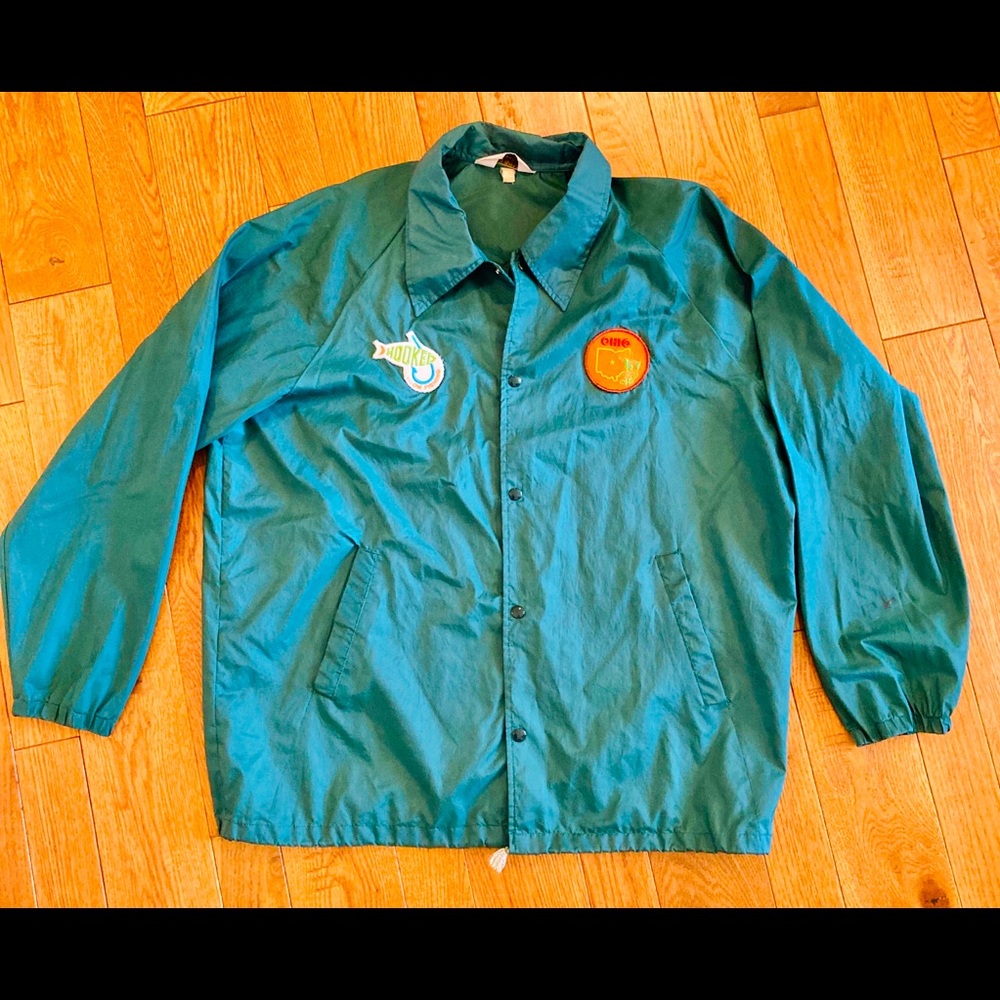 Vintage 1970s JC Penney OHIO Fishing Patch Jacket